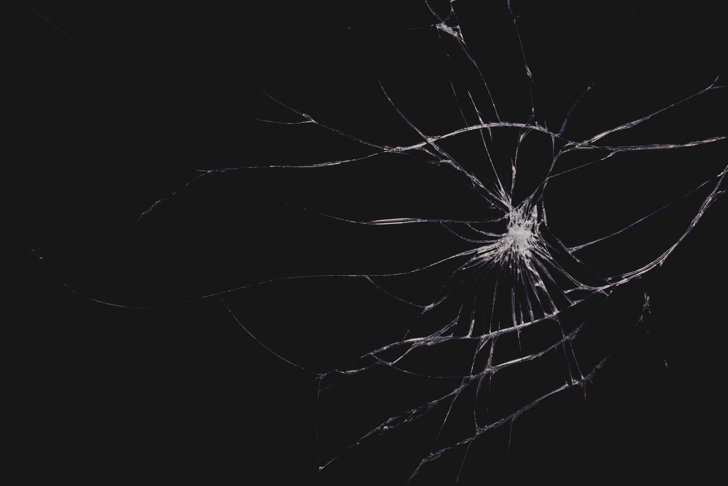 Broken glass texture with cracks.